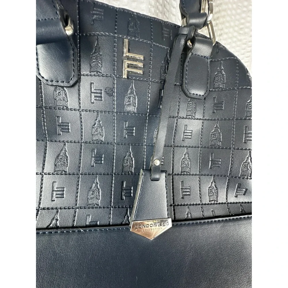 London fog Kate dome satchel‎ Navy Blue